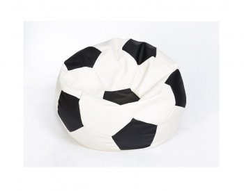 Кресло-мешок Мяч малый бело-черное в Ревде - revda.mebel-74.com | фото