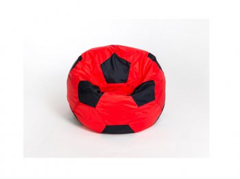 Кресло-мешок Мяч малый красно-черное в Ревде - revda.mebel-74.com | фото
