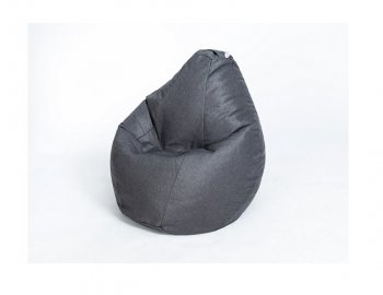 Кресло-мешок Груша велюр темно - серое малое в Ревде - revda.mebel-74.com | фото