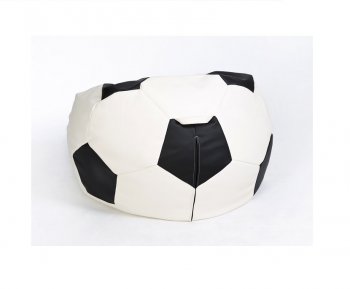 Кресло-мешок Мяч малый бело-черное в Ревде - revda.mebel-74.com | фото