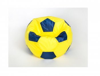 Кресло-мешок Мяч малый желто-синее в Ревде - revda.mebel-74.com | фото