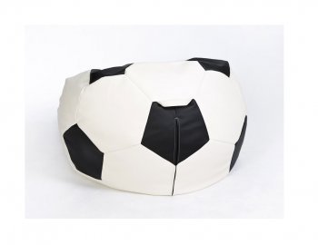 Кресло-мешок Мяч большой бело-черное в Ревде - revda.mebel-74.com | фото