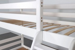 АДЕЛЬ Кровать двухъярусная с наклонной лестницей (белый) в Ревде - revda.mebel-74.com | фото