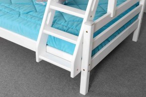 АДЕЛЬ Кровать двухъярусная с наклонной лестницей (белый) в Ревде - revda.mebel-74.com | фото