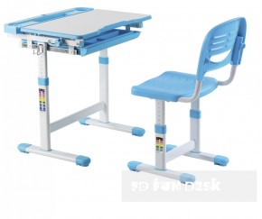 Комплект парта + стул трансформеры Cantare Blue в Ревде - revda.mebel-74.com | фото