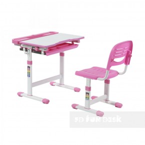 Комплект парта + стул трансформеры Cantare Pink в Ревде - revda.mebel-74.com | фото