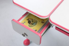 Парта-трансофрмер Amare Pink с выдвижным ящиком в Ревде - revda.mebel-74.com | фото