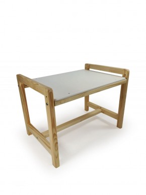 Детский растущий комплект стол и стул  Я САМ "Лофт" (Белый, Сосна) в Ревде - revda.mebel-74.com | фото