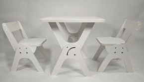 Детский растущий стол-парта и два стула Я САМ "Умка-Дуо" (Белый) в Ревде - revda.mebel-74.com | фото