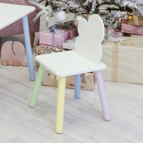 Детский стул Облачко (Белый/Белый/Цветной) в Ревде - revda.mebel-74.com | фото