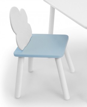 Детский стул Облачко (Белый/Голубой/Белый) в Ревде - revda.mebel-74.com | фото