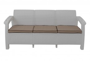 Диван Yalta Premium Sofa 3 Set (Ялта) белый (+подушки под спину) в Ревде - revda.mebel-74.com | фото