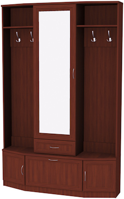 Шкаф для прихожей с зеркалом арт.600 в Ревде - revda.mebel-74.com | фото