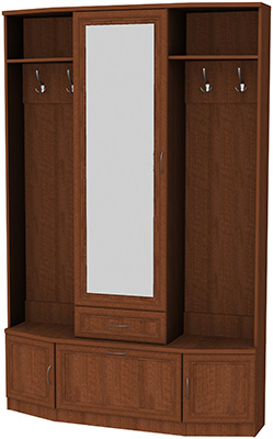Шкаф для прихожей с зеркалом арт.600 в Ревде - revda.mebel-74.com | фото