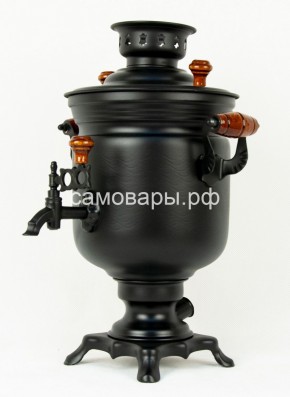 Электрический самовар "Черный Русский" матовая банка на 3 литра (Ограниченная серия) в Ревде - revda.mebel-74.com | фото