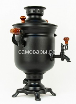 Электрический самовар "Черный Русский" матовая банка на 3 литра (Ограниченная серия) в Ревде - revda.mebel-74.com | фото