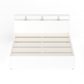 Камелия Кровать 1800, цвет белый, ШхГхВ 183,5х217х78,2 см., сп.м. 1800х2000 мм., без матраса, основание есть в Ревде - revda.mebel-74.com | фото