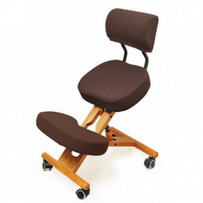 Коленный стул со спинкой Smartstool KW02В + Чехлы в Ревде - revda.mebel-74.com | фото