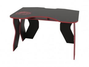 Компьютерный стол КЛ №9.0 (Черный/Красный) в Ревде - revda.mebel-74.com | фото