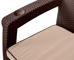 Комплект кресел Yalta Premium Double Seat (Ялта) шоколадный (+подушки под спину) в Ревде - revda.mebel-74.com | фото