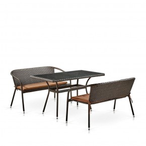 Комплект мебели из иск. ротанга T286A/S139A-W53 Brown в Ревде - revda.mebel-74.com | фото