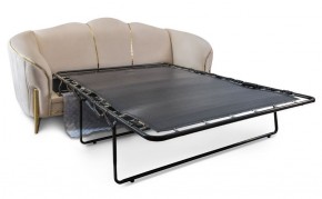 Комплект мягкой мебели Lara 3-1-1 с раскладным механизмом (бежевый/золото) в Ревде - revda.mebel-74.com | фото