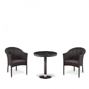 Комплект плетеной мебели T601/Y350A-W53 Brown (2+1) в Ревде - revda.mebel-74.com | фото