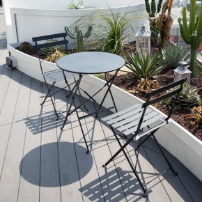 Комплект садовой мебели OTS-001R (стол + 2 стула) металл в Ревде - revda.mebel-74.com | фото
