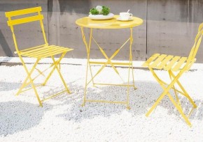 Комплект садовой мебели OTS-001R (стол + 2 стула) металл в Ревде - revda.mebel-74.com | фото