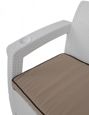 Комплект уличной мебели Yalta Premium Terrace Set (Ялта) белый (+подушки под спину) в Ревде - revda.mebel-74.com | фото