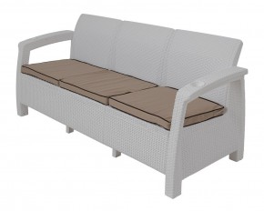 Комплект уличной мебели Yalta Premium Terrace Triple Set (Ялта) белый (+подушки под спину) в Ревде - revda.mebel-74.com | фото