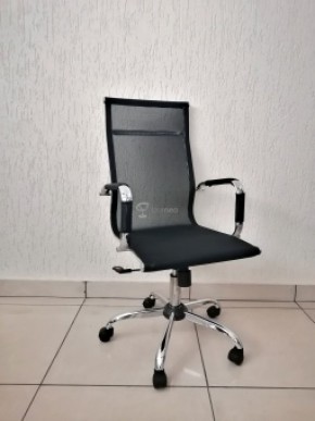Кресло Barneo K-111H для персонала (черная сетка) в Ревде - revda.mebel-74.com | фото