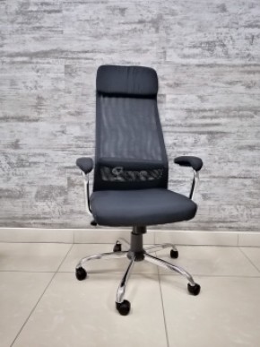 Кресло Barneo K-115 для персонала (черная ткань, черная сетка) в Ревде - revda.mebel-74.com | фото