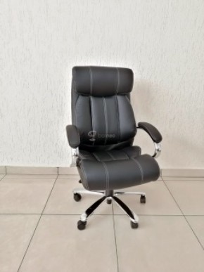 Кресло Barneo K-303 для руководителя (черная экокожа) в Ревде - revda.mebel-74.com | фото