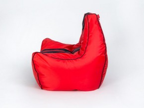 Кресло бескаркасное Авто (Красное с черной полосой) в Ревде - revda.mebel-74.com | фото