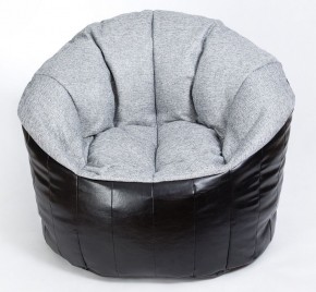 Кресло бескаркасное Релакс Люкс (Серый/Черный) в Ревде - revda.mebel-74.com | фото