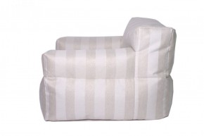 Кресло бескаркасное Уют полоса (Молочный) в Ревде - revda.mebel-74.com | фото
