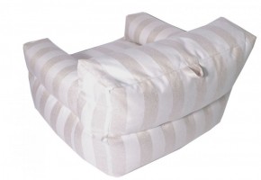 Кресло бескаркасное Уют полоса (Молочный) в Ревде - revda.mebel-74.com | фото