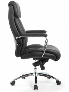 Кресло BRABIX PREMIUM "Phaeton EX-502" (кожа с компаньоном, хром, черное) 530882 в Ревде - revda.mebel-74.com | фото