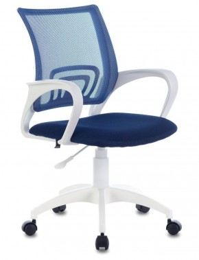 Кресло BRABIX "Fly MG-396W" (белый/темно-синее) 532399 в Ревде - revda.mebel-74.com | фото