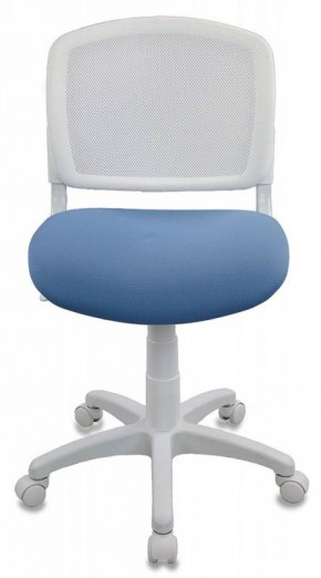 Кресло детское Бюрократ CH-W296NX/26-24 белый TW-15 голубой 26-24 в Ревде - revda.mebel-74.com | фото