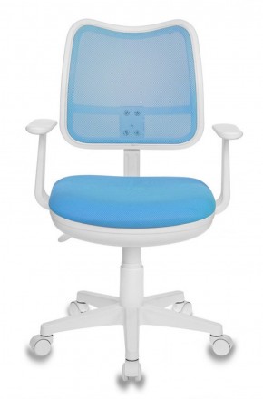 Кресло детское Бюрократ CH-W797/LB/TW-55 голубой в Ревде - revda.mebel-74.com | фото