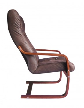 Кресло для отдыха (пружинка) Магнат 102-З-Ш замша ШОКОЛАД в Ревде - revda.mebel-74.com | фото