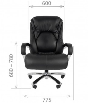 Кресло для руководителя CHAIRMAN 402 (Кожа) Черное в Ревде - revda.mebel-74.com | фото