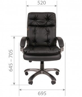 Кресло для руководителя  CHAIRMAN 442 (экокожа черная) в Ревде - revda.mebel-74.com | фото