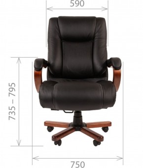 Кресло для руководителя CHAIRMAN  503 (Кожа) Черное в Ревде - revda.mebel-74.com | фото