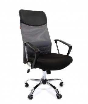 Кресло для руководителя CHAIRMAN 610 N(15-21 черный/сетка серый) в Ревде - revda.mebel-74.com | фото