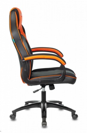 Кресло игровое Бюрократ VIKING 2 AERO ORANGE черный/оранжевый в Ревде - revda.mebel-74.com | фото