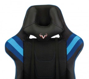 Кресло игровое Бюрократ VIKING 4 AERO BLUE черный/синий в Ревде - revda.mebel-74.com | фото