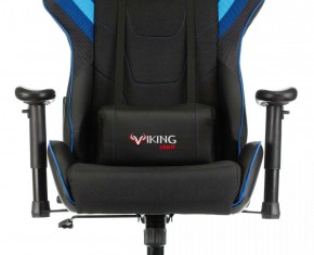 Кресло игровое Бюрократ VIKING 4 AERO BLUE черный/синий в Ревде - revda.mebel-74.com | фото